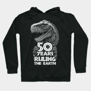 50th Anniversary - Dinosaur Lovers Birthday Hoodie